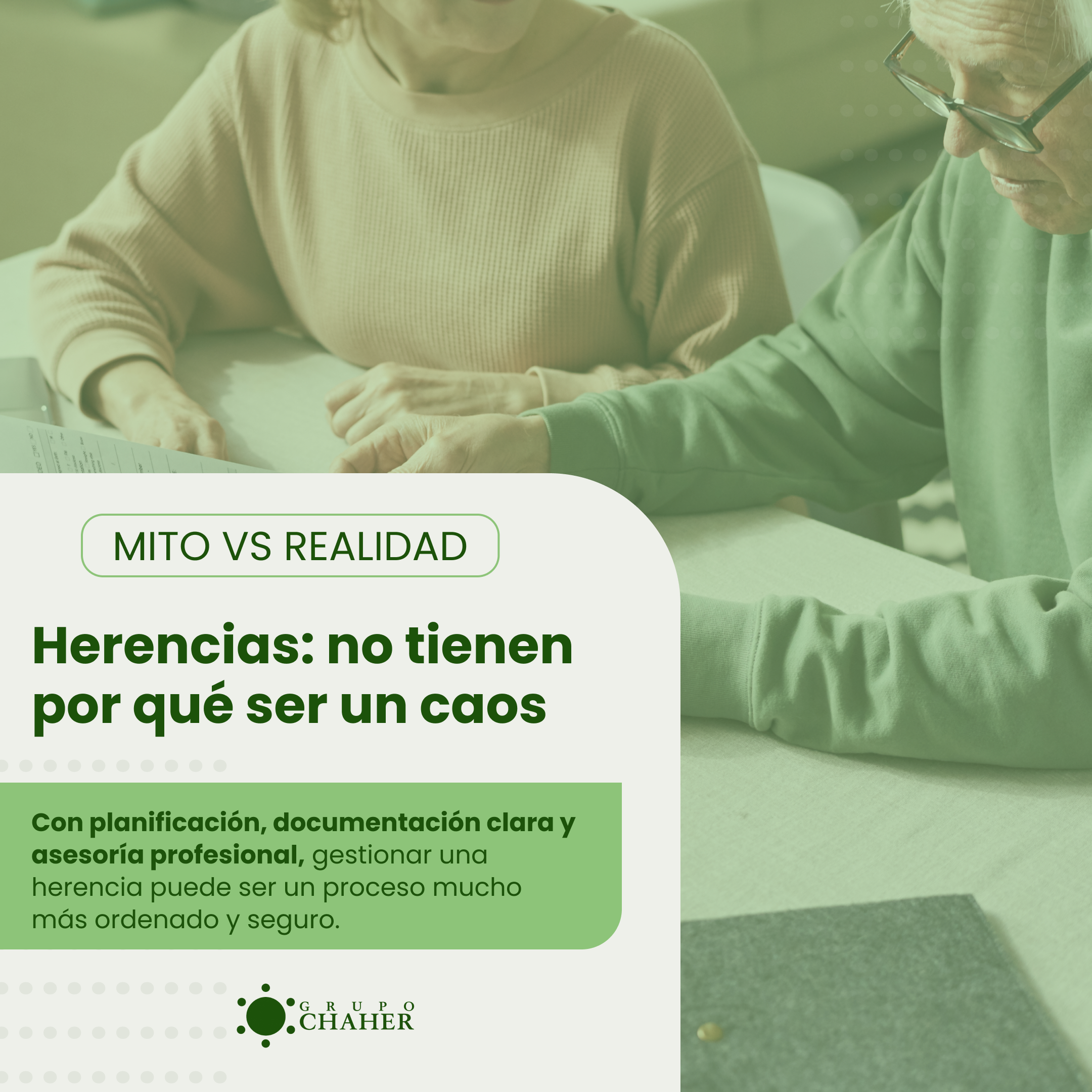 Featured image for “Mitos vs Realidad: La gestión de herencias es complicada”