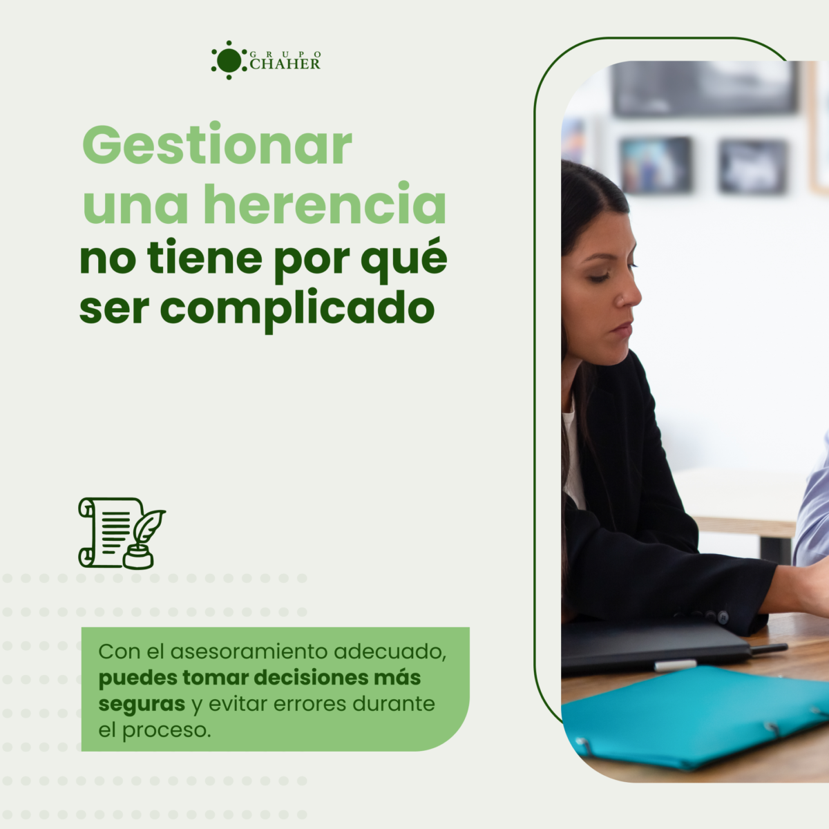 Solicita una consulta gratuita sobre gestión de herencias.